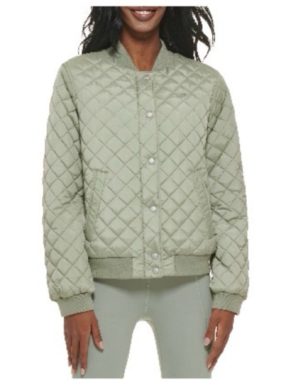 NWOT — Levi's Light Sage Quilted Bomber Jacket